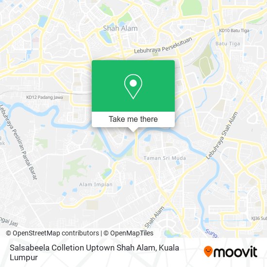 Salsabeela Colletion Uptown Shah Alam map