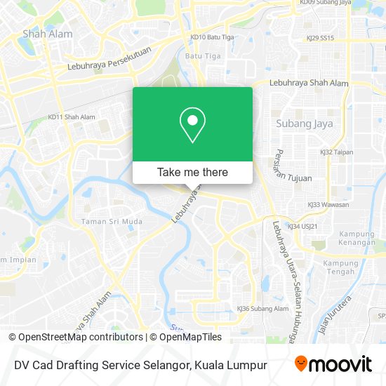 DV Cad Drafting Service Selangor map