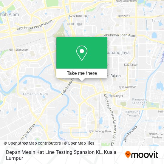 Depan Mesin Kat Line Testing Spansion KL map