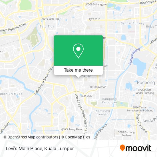 Levi's Main Place map