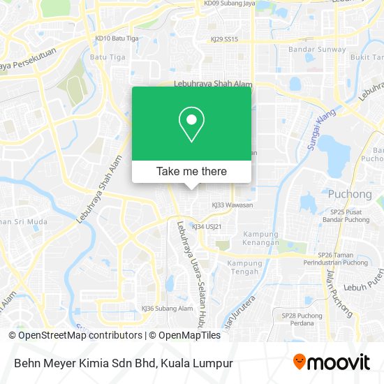 Behn Meyer Kimia Sdn Bhd map