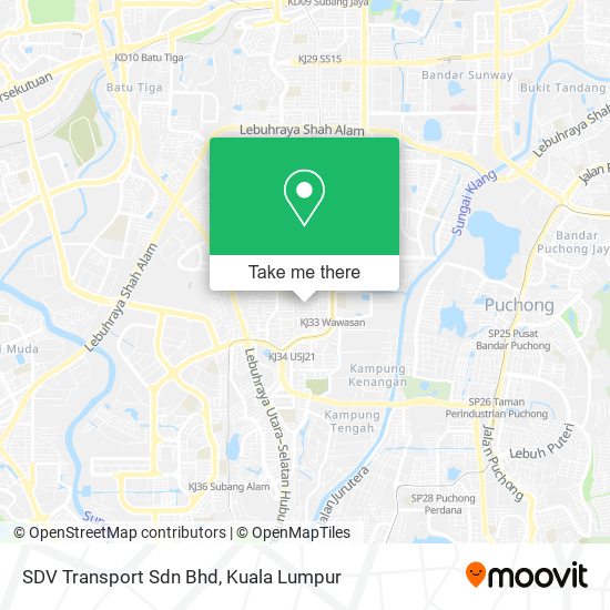 SDV Transport Sdn Bhd map