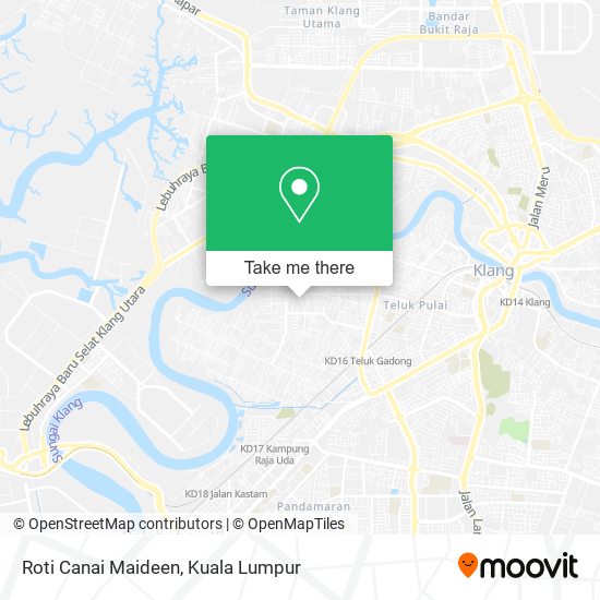 Roti Canai Maideen map