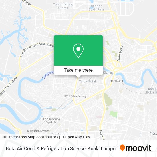 Beta Air Cond & Refrigeration Service map