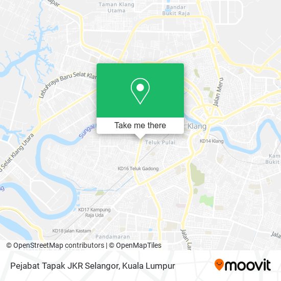 Pejabat Tapak JKR Selangor map