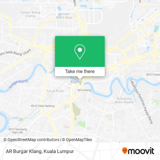 Peta AR Burgar Klang
