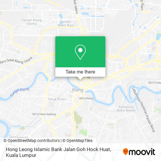Peta Hong Leong Islamic Bank Jalan Goh Hock Huat