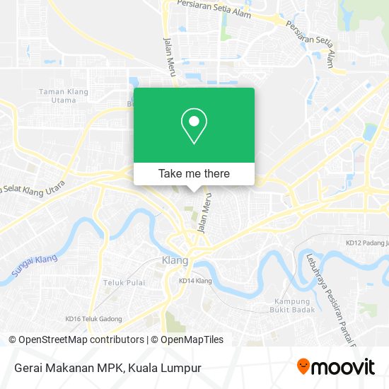 Gerai Makanan MPK map