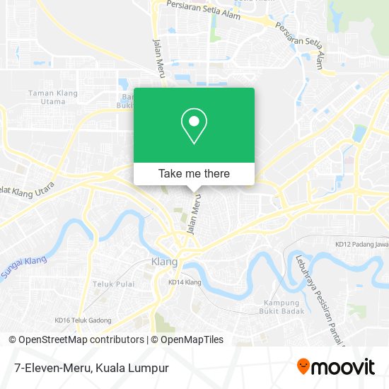 7-Eleven-Meru map