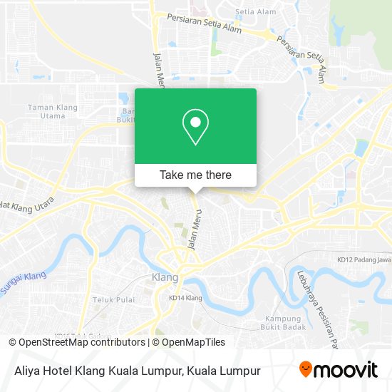 Aliya Hotel Klang Kuala Lumpur map