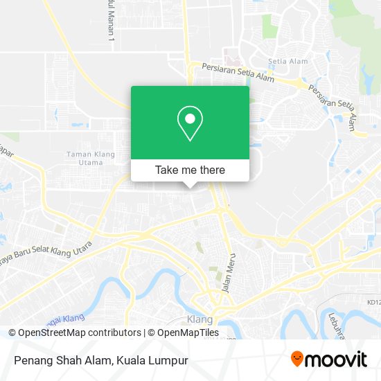 Penang Shah Alam map