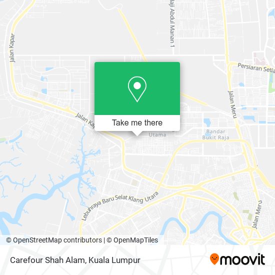 Carefour Shah Alam map