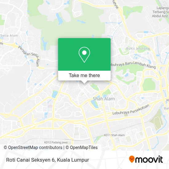 Roti Canai Seksyen 6 map