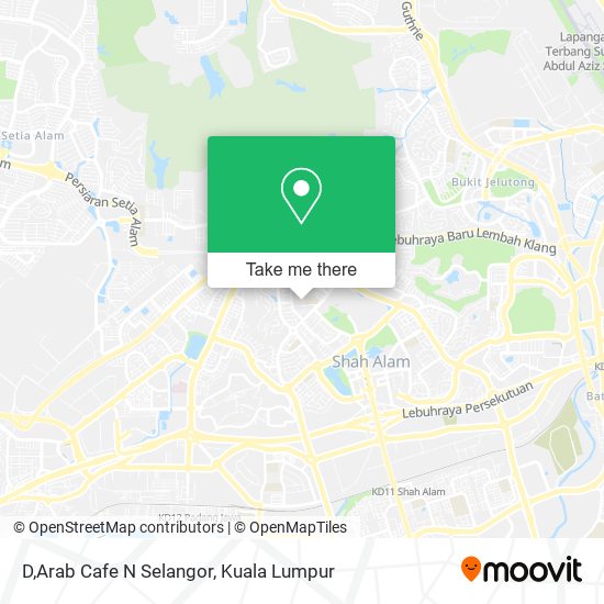 D,Arab Cafe N Selangor map