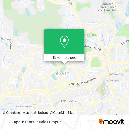 OG Vapour Store map