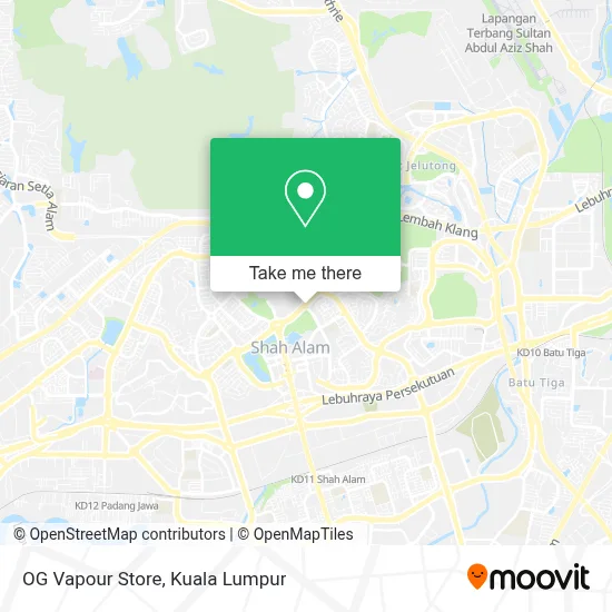 OG Vapour Store map