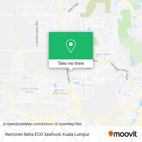 Restoren Setia ECO Seafood map