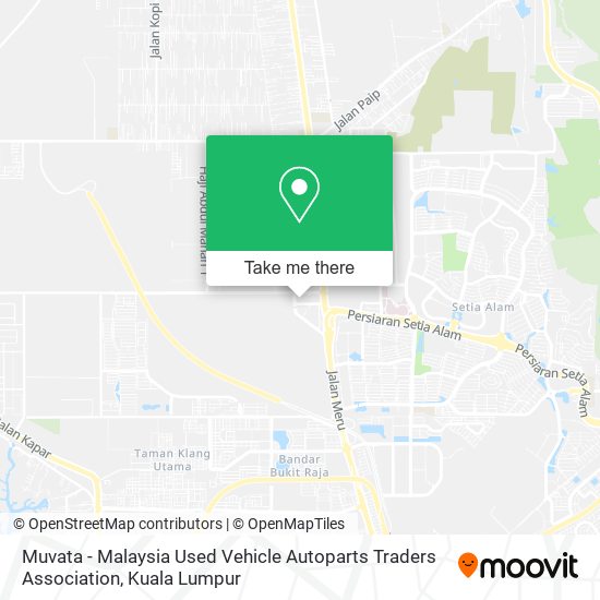 Muvata - Malaysia Used Vehicle Autoparts Traders Association map