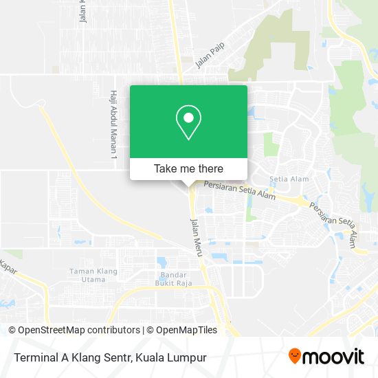 Terminal A Klang Sentr map