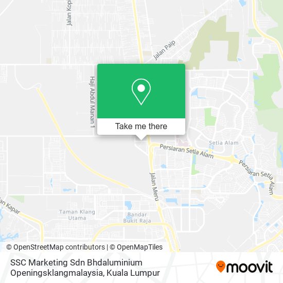 SSC Marketing Sdn Bhdaluminium Openingsklangmalaysia map