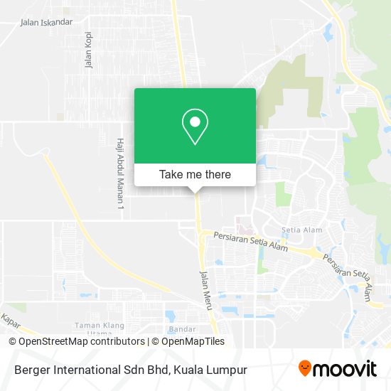 Berger International Sdn Bhd map