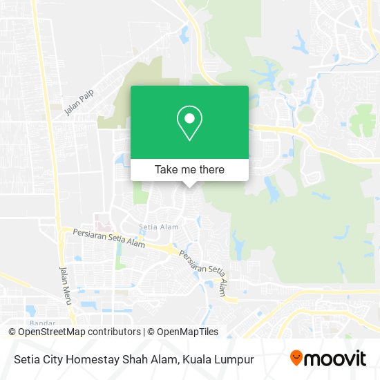 Setia City Homestay Shah Alam map