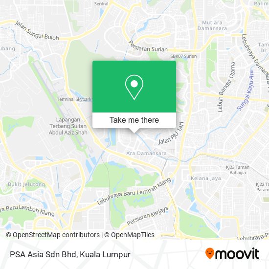 PSA Asia Sdn Bhd map