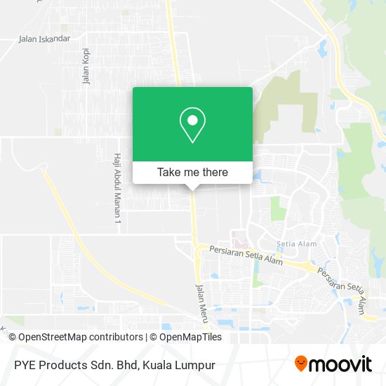 PYE Products Sdn. Bhd map