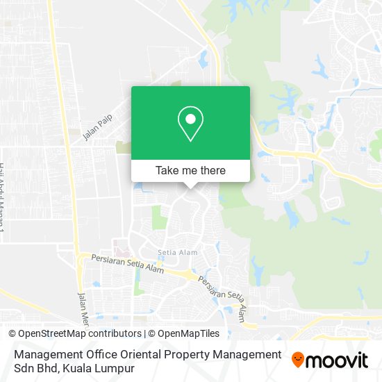 Management Office Oriental Property Management Sdn Bhd map