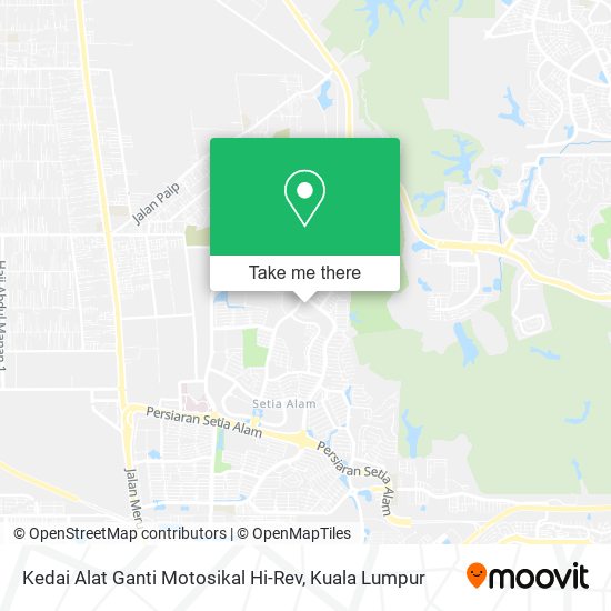 Kedai Alat Ganti Motosikal Hi-Rev map