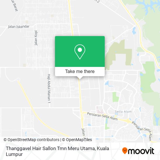 Thanggavel Hair Sallon Tmn Meru Utama map