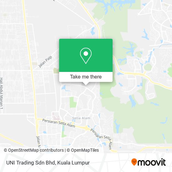 UNI Trading Sdn Bhd map