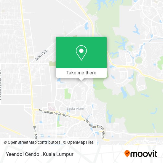 Yeendol Cendol map