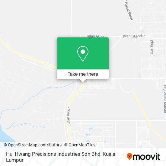 Hui Hwang Precisions Industries Sdn Bhd map