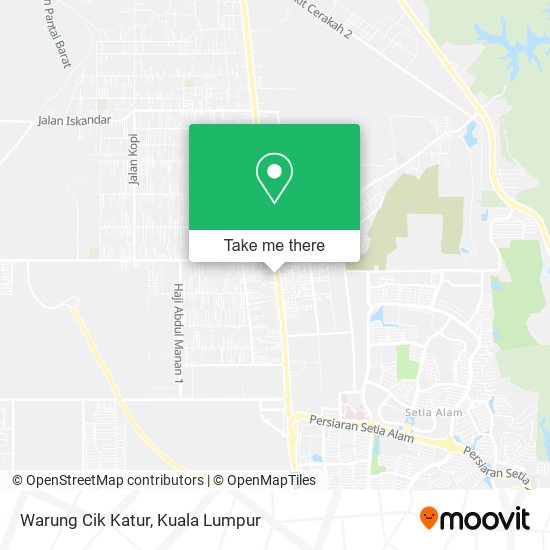 Warung Cik Katur map