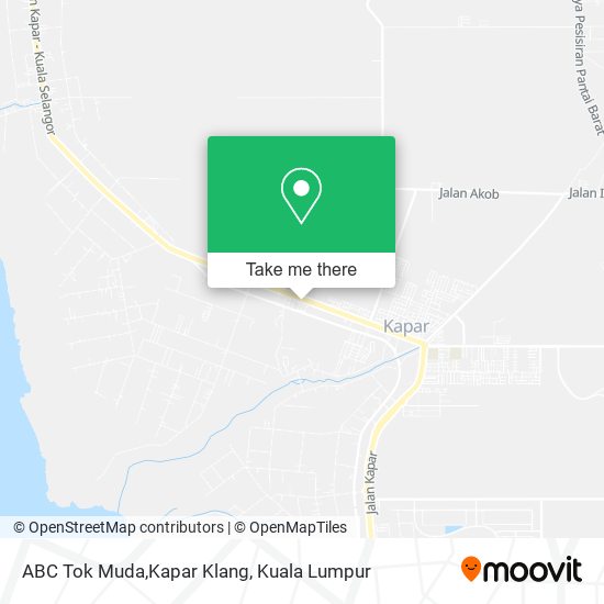 ABC Tok Muda,Kapar Klang map