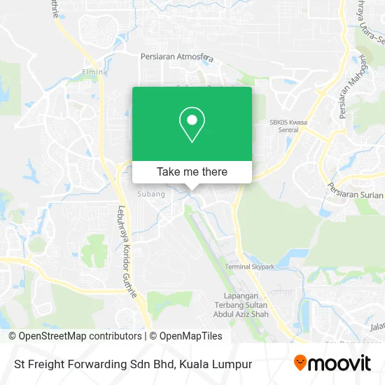St Freight Forwarding Sdn Bhd map