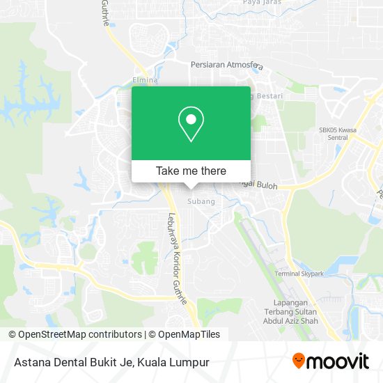 Astana Dental Bukit Je map