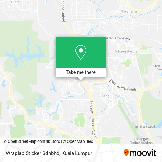 Wraplab Sticker Sdnbhd map