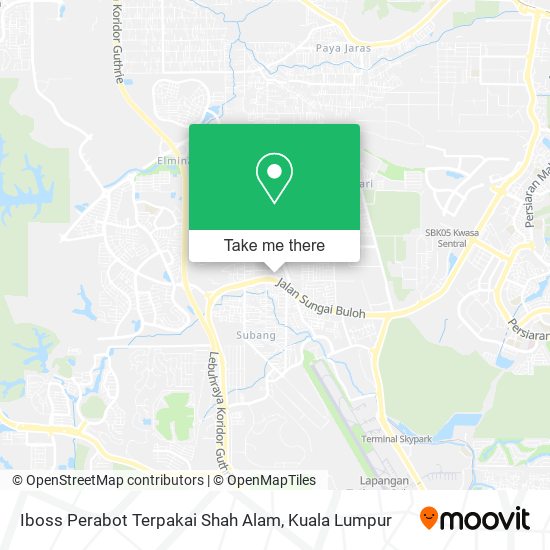 Iboss Perabot Terpakai Shah Alam map