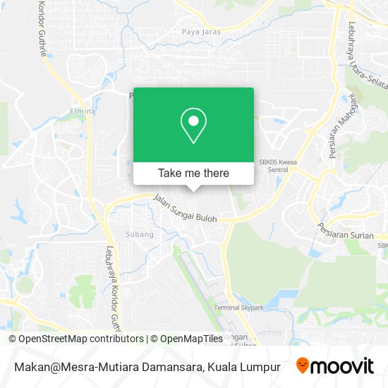 Makan@Mesra-Mutiara Damansara map