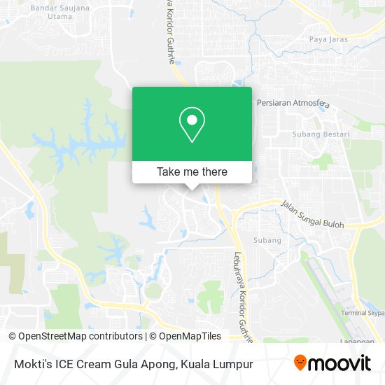 Peta Mokti's ICE Cream Gula Apong
