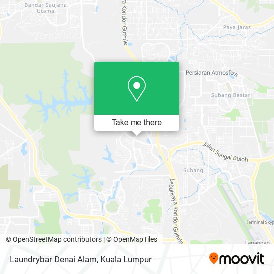 Laundrybar Denai Alam map