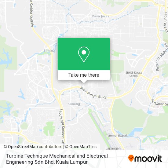 Turbine Technique Mechanical and Electrical Engineering Sdn Bhd map