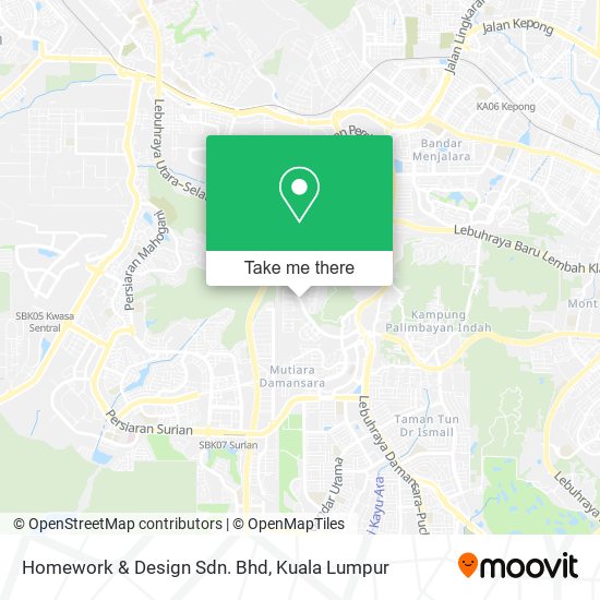 Homework & Design Sdn. Bhd map