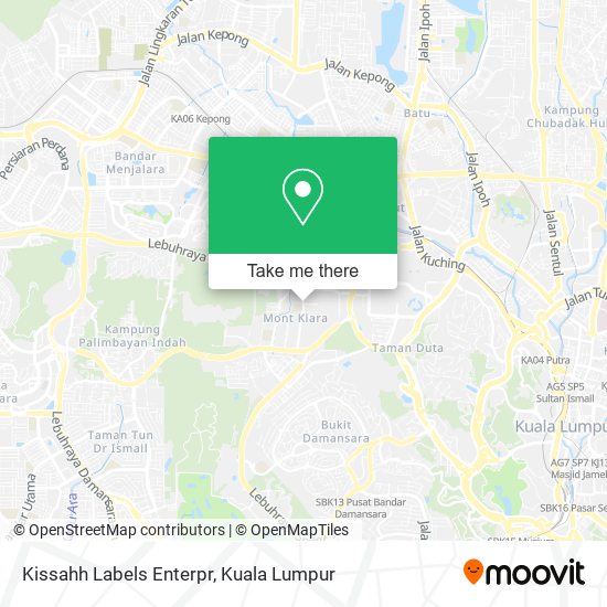 Kissahh Labels Enterpr map