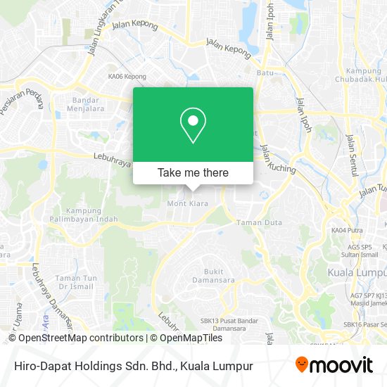 Peta Hiro-Dapat Holdings Sdn. Bhd.