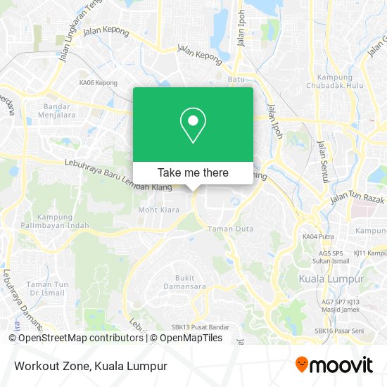 Workout Zone map