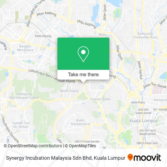 Synergy Incubation Malaysia Sdn Bhd map