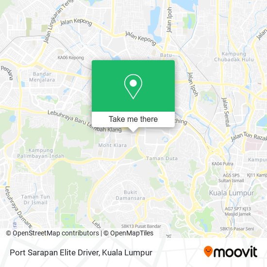 Port Sarapan Elite Driver map